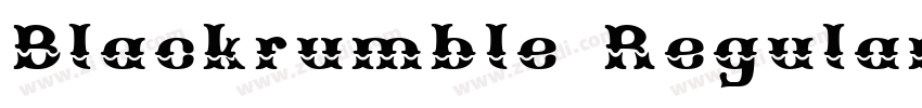 Blackrumble Regular字体转换